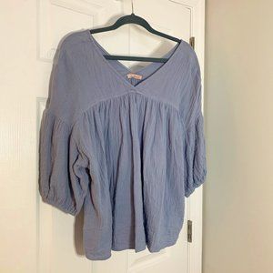 Boutique Light Blue Knitted Blouse | One-Size